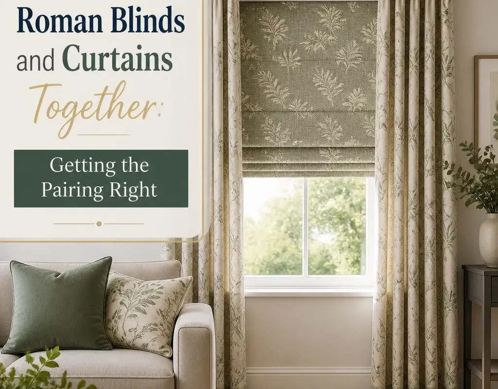 Roman Blinds and Curtains Together: Getting the Pairing Right