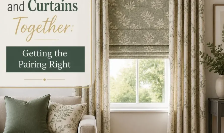 Roman Blinds and Curtains Together: Getting the Pairing Right