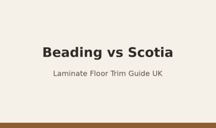 Laminate beading vs scotia floor trim comparison